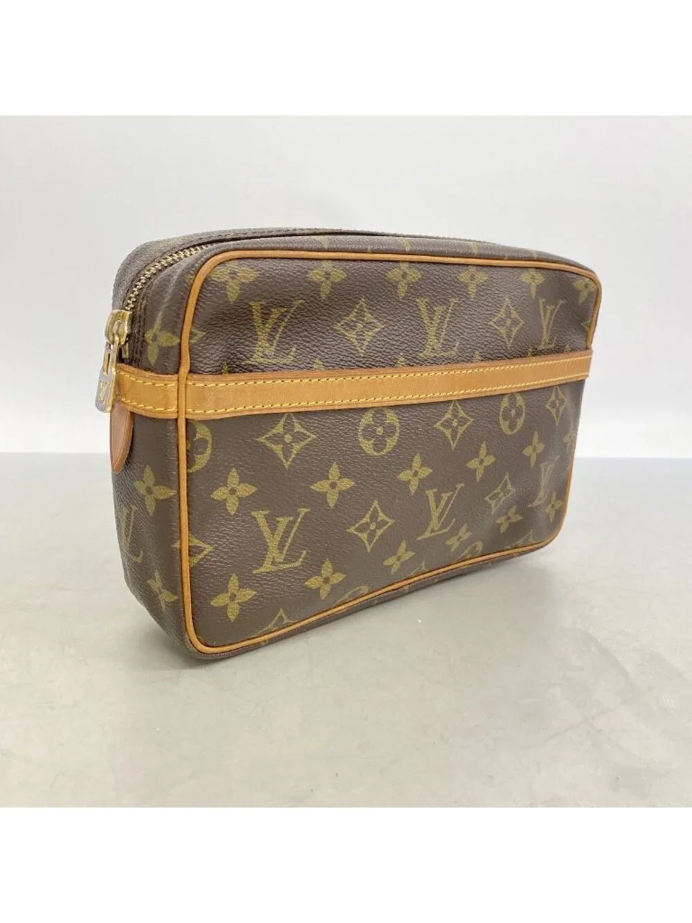 Louis Vuitton Clutch Monogram Compiegne 23 Brown